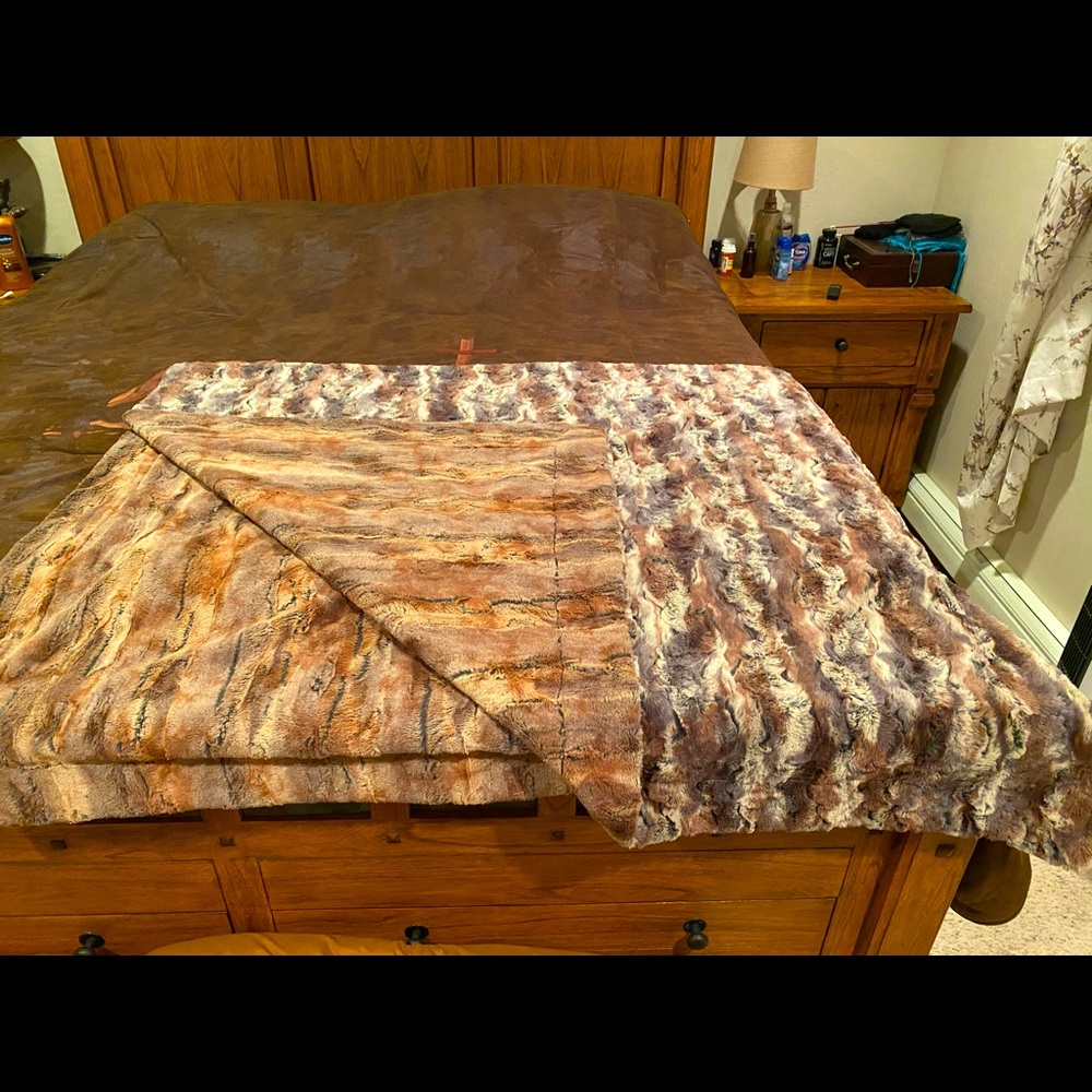 Brand new Minky big boy blanket